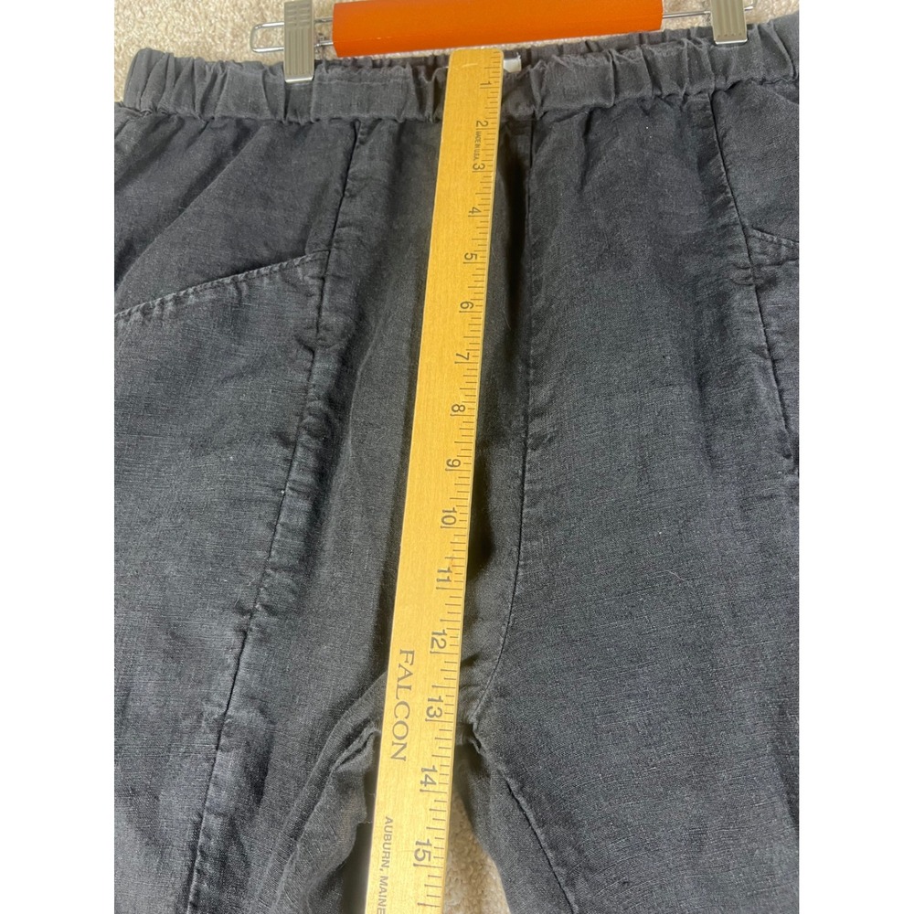 MATE the Label Womens Black Organic Cotton Canvas Pants Dress Clean Elastic L - Picture 6 of 8
